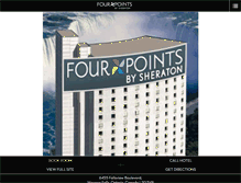 Tablet Screenshot of fourpointsniagarafallsfallsview.com